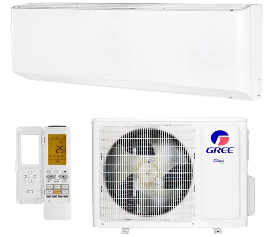 Топ климатици за твоя дом. Инверторен климатик Gree Amber GWH18YE/S6DBA1, 18000 BTU, 34 м2, A++/A+, Wi-Fi, R-32, Бял
